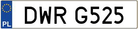 Truck License Plate
